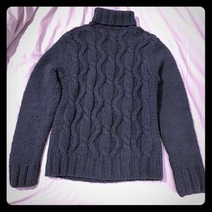 Express Black Woven Sweater in Medium